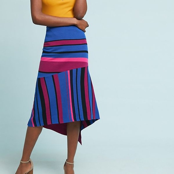 asymmetrical knit skirt